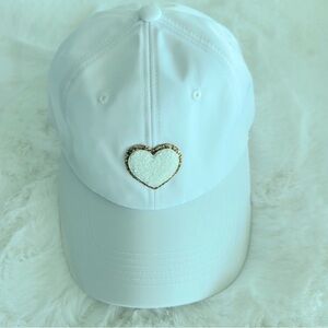 Stoney Clover Lane Nylon Baseball Cap with Glitter Heart Patch ✨ 🤍